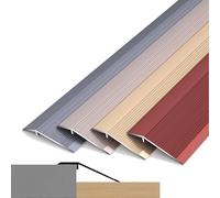 Profilo Di Transizione In Alluminio Extra Largo 10cm, Strisce Di Copertura Per Pavimenti, Profilo Soglia Di Transizione In Alluminio, Per Dislivello 10/40mm, Striscia Di Transizione Per Porte(Grey,90c