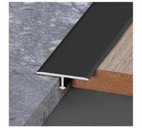 Profilo di transizione in alluminio (profilo a T), profilo di transizione per pavimenti in moquette e piastrelle, profilo di soglia della porta per il collegamento di giunti del pavimento tra