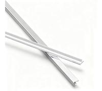 Profilo Di Transizione In Alluminio Striscia Di Soglia A T, Striscia Di Transizione Bordo Della Porta, Strisce Di Copertura Del Pavimento Per Laminato, Lunghezza 90cm(Silver,1.5cm/0.59in)