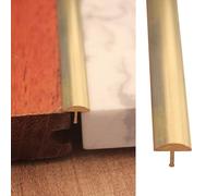 Profilo di transizione in ottone per pavimenti in legno e piastrelle, striscia di soglia profilo T/striscia bordo tappeto, copertura per giunti/striscia di collegamento per rivestimenti per pavimenti