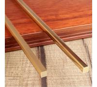 Profilo di transizione in ottone per pavimenti: robusta striscia di transizione per pavimenti in legno e piastrelle, profili di soglia lucidato/spazzolato, 5 x 10 mm, soluzione durevole per