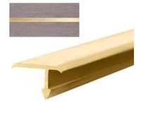 Profilo di transizione in ottone spazzolato - Profilo a T per il collegamento di piastrelle al legno, porte d'ingresso, copertura soglia pavimenti in laminato