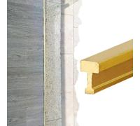 Profilo di Transizione Listello Transizione Ottone Massiccio 100 120 150cm | Strisce Transizione Pavimento Legno Piastrelle Ottone Massiccio Profilo Collegamento T(L120cm/47",W4xH6mm(0.16x0.24"))