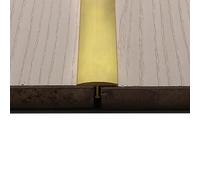 Profilo di Transizione Ottone Massiccio Strisce di Transizione Oro, T-Molding Striscia del Divisore per Pavimenti Laminato Al Tappeto, Piastrella Barra di Legante Della Cucitura Decorativa del Bordo (