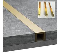 Profilo di Transizione Pavimento Listello Soglia In Ottone, Barra di Transizione Del Pavimento con Modanatura a U per Porte, Copertura Degli Spazi Tra Le Giunture, Dal Legno Alla Piastrella/ Dal Vinil