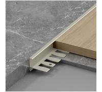 Profilo di transizione per pavimenti, Striscia Di Transizione A Pavimento In Alluminio Multicolor H 5-18mm L 2.7m 3 Pz(Champagne,H 8mm x L 2.7m(90cm*3))