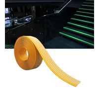 Profilo di transizione per pavimenti, Striscia for soglia for scale autoadesiva in PVC che si illumina al buio, multicolor, dimensioni multiple(Yellow,W5cm(2"))