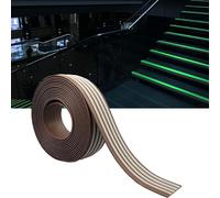 Profilo di transizione per pavimenti, Striscia for soglia for scale autoadesiva in PVC che si illumina al buio, multicolor, dimensioni multiple(Brown,W10cm(4"))