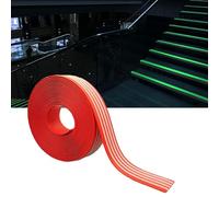 Profilo di transizione per pavimenti, Striscia for soglia for scale autoadesiva in PVC che si illumina al buio, multicolor, dimensioni multiple(Red,W5cm(2"))