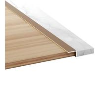 Profilo di transizione per scale in alluminio, confezione da 3, 100 cm, resistente ed elegante, ideale per l'arredamento della casa (D 10 x 60 mm) - Migliora il tuo spazio!