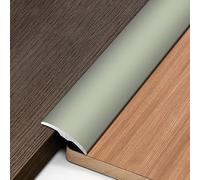 Profilo di transizione per transizioni del pavimento alla stessa altezza del pavimento irregolare, bordo smussato curvo per connessioni legno-legno, striscia di protezione soglia (champagne)