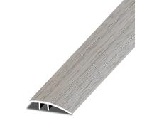 Profilo di transizione, soglia in alluminio antiscivolo, altezza 1/4"-3/4", profilo di transizione pavimento, venatura del legno, profilo di copertura per pavimenti irregolari (venatura del legno 1)