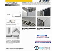 PROFILO DIVISORIO TERMINALE JOLLY PROTERMINAL MM 12,5 MT 2,70 ACCIAIO LUCIDO