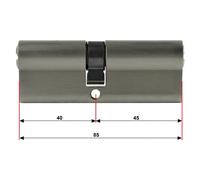 Profilo E Manopola Cilindro Combinare Not + Funzione Di Pericolo Insieme