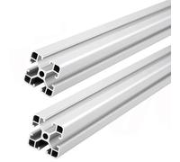 Profilo estruso in alluminio anodizzato, lunghezza 200-1000 mm, profili in alluminio 4040 for stampante 3D CNC, 2 pezzi(400mm)