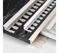 Profilo Flessibile in Alluminio A T da 135 Cm, 2 Pezzi, Profilo di Bordatura E Transizione Anodizzato, Pieghevole per Progetti di Stanze Personalizzati, Facile I, Aprikosenasche, T-Typ_Hoch: 8MM