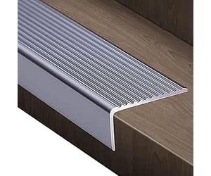 Profilo for bordo scala, asta angolare in alluminio, barra for soglia antiscivolo multilivello, for bordi esterni/interni(100x30mm)