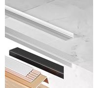 Profilo for gradini in alluminio anodizzato, lunghezza 0,9 metri, profilo di transizione for pavimenti, compatibile con scale multimateriale, che valorizza i bordi e previene i graffi.(Silver,70*30mm)