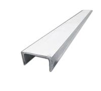 Profilo generico in alluminio, Foglio con profilo a U in alluminio for auto RC fai-da-te e parti di macchine CNC in diverse dimensioni(14X6X300mm)