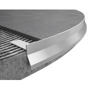 Profilo Gocciolatoio CURVABILE Onda in Alluminio NOR Barra 2.7m con ACCESSORI