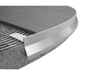 Profilo Gocciolatoio CURVABILE Onda in Alluminio NOR Barra 2.7m con ACCESSORI