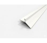 Profilo Gocciolatoio Modello LINEA in Alluminio per Balcone e Terrazza -- Barra 2,7 m - Protezione Bordo Anti-Infiltrazione (Bianco RAL 9010)