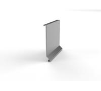 Profilo Gocciolatoio SLIM in Alluminio per Balconi e Terrazze |Accessori | Protezione Infiltrazioni e Drenaggio Acqua Piovana [2.7m] (Giunzione SLIM Alluminio satinato)