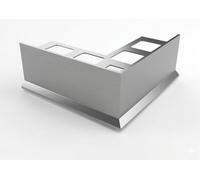 Profilo Gocciolatoio SLIM in Alluminio per Balconi e Terrazze |Accessori | Protezione Infiltrazioni e Drenaggio Acqua Piovana [2.7m] (Angolare interno SLIM Bianco RAL 9010)