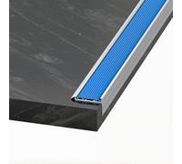 Profilo Gradino in Alluminio 100cm, Protezione Antiscivolo Blu per Bordi Scala, Paraspigolo Gradini Pesante Antisdrucciolo per Interno ed Esterno(6x2.5cm/2.36x0.98in)