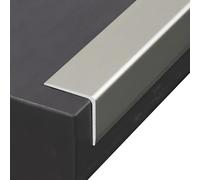 Profilo in alluminio, 100 cm, 3 pezzi, antigraffio, per casa e ufficio, protezione da 20 x 20 mm (Sle 6)
