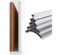 Profilo in Alluminio a Quarto di Tondo for Angoli Curvi | Finitura in alluminio spazzolato for mobili curvi, piani di lavoro e angoli interni(R18mm (3/4"),L1.5m(59in))