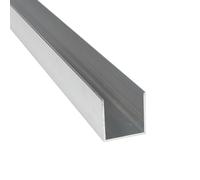 Profilo in alluminio a U, profilo a U, AlMgSi0,5