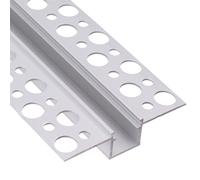 Profilo in Alluminio ALFA MINI da 2 mt da Incasso a Scomparsa in Cartongesso per