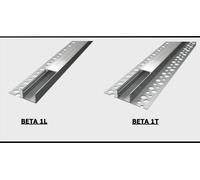 Profilo in Alluminio BETA1 da 2 mt da incasso Cartongesso Piastrella per Strisci