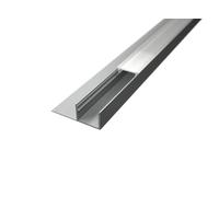 Profilo in Alluminio da 2 mt incasso Cartongesso Piastrelle per Striscia a Led cover Opaca (BETA1LF)
