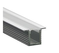 Profilo in Alluminio Da Incasso Stretto Piccolo 12,4X9mm Per Striscia Led 5mm