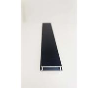 Profilo in alluminio di chiusura per palo 2,36x94 cm nero