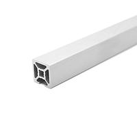 Profilo in alluminio di design 20x20L 3 scanalature coperte, scanalatura tipo B 6 (chiara), anodizzato argento. 20x20 Profilo in 20 x 20 Profilo del sistema di assemblaggio. 2000mm