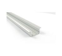 Profilo in alluminio LED B anodo da incasso. 2,02 m-B2-S