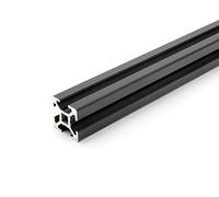 Profilo in alluminio nero, 20 x 20 l, tipo B, scanalatura 6 (leggera), profilo in alluminio 20 x 20, profilo in alluminio 20 x 20, montaggio profilo di sistema, lunghezza standard 50 mm