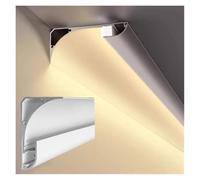 Profilo in alluminio per LED, Canale diffusore LED in alluminio for la modanatura della corona del soffitto di lunghezze multiple(4.6 m(15ft))