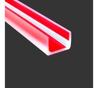 Profilo in gomma trasparente, protezione trasparente autoadesiva per bordi in metallo, legno, compensato, vetro, materiale in silicone, protezioni per bordi a U da 12 mm, lunghezza 6 m