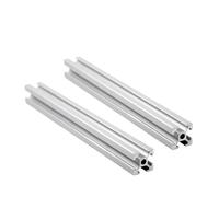 Profilo in lega di alluminio con scanalatura a T da 100 mm a 2000 mm, guide lineari for profili estrusi in alluminio 2020, 2 pezzi(500mm)