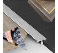 Profilo in metallo a 3 pezzi, profilo a T, profilo a T, copertura stretta in alluminio per soglie delle porte, pavimenti in vinile e piastrelle, copertura per giunti di piano cottura/piano di lavoro
