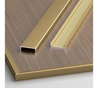 Profilo in metallo a S, 100 cm, 3 pezzi, striscia protettiva per pareti e pavimenti, facile da installare, design moderno (opt 8, 18 mm)
