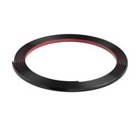 Profilo in metallo autoadesivo, profilo da parete, striscia autoadesiva for bordi, bordo for piastrelle paraschizzi, flessibile, autoadesivo a quarto di cerchio(Black,2m)