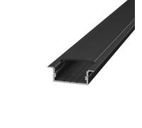 Profilo Incasso per Doppia Striscia LED 1m e 2m - NERO Variante Lunghezza Profilo 1 metro