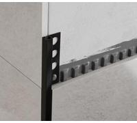 Profilo jolly quadro in alluminio nero opaco 2,5 metri (8 mm)