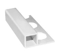 PROFILO 'JOLLY' QUADRO PER RIVESTIMENTI H. 10 mm - bianco - barra 2,60 mt