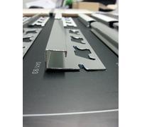 PROFILO JOLLY RONDCUBE IN ALLUMINIO ARGENTO BRILLANTE MM 12,5 X H 2,50 ARCANSAS